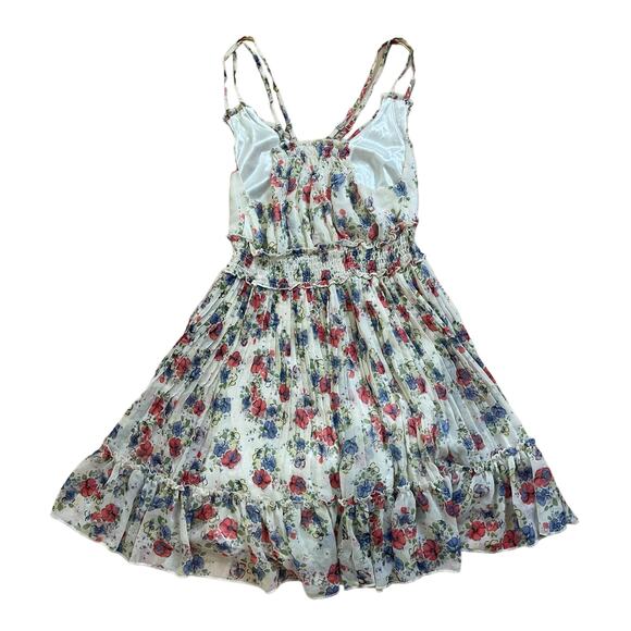Floral Babydoll Pleated Dress Mini Women’s Size Small - Picture 3 of 5